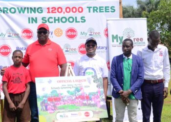 Absa Bank, Rotary Uganda Partner to Plant 120,000 trees Across 183 Primary Schools