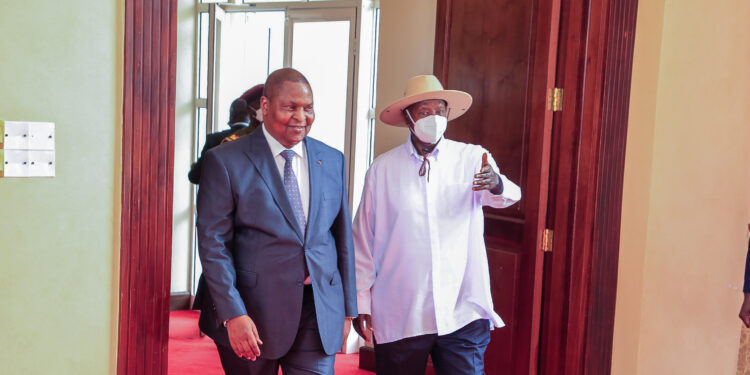 Central African Republic President Faustin-Archange Touadéra in Uganda for 3-Day Official Visit