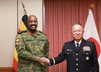 Gen Kainerugaba Makes Historic Visit to Japan, Meets Defence Chief