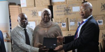 UBOS Hands Over Census Tablets, Power Banks & Chargers to ICT Ministry