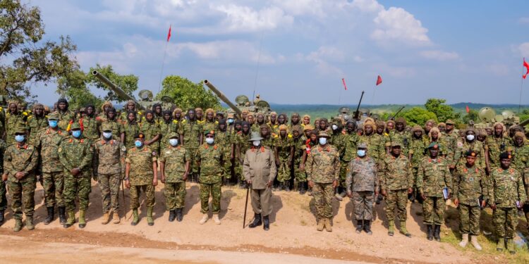 Museveni Tips UPDF Commanders & Armour Crew Officers on Mechanised Warfare