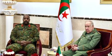Gen Kainerugaba Discusses Military Cooperation with Algerian Counterpart