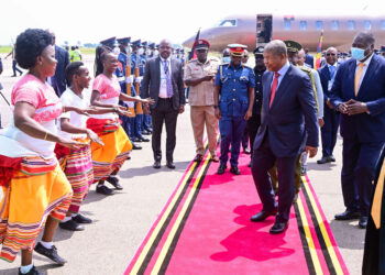 Angola President Joào Lourenço Arrives for AU Extraordinary Summit