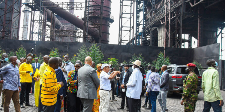 Museveni Commissions New Tembo Steels Plant in Iganga