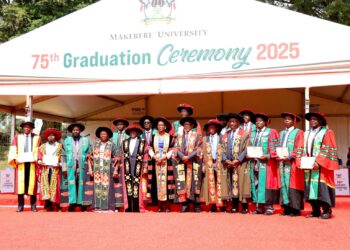 Makerere Chancellor Dr Crispus Kiyonga Confers PhDs upon 49 Candidates