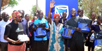 Stanbic Bank Donates 220 Solar-Powered Bags to Okere City School Girls