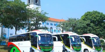 Makerere VC Prof Nawangwe Hands Over Field Activity Buses to 3 Colleges