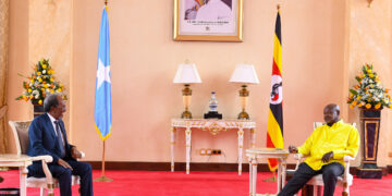 Museveni Hosts Somali President Sheikh Mohamud for Bilateral Talks
