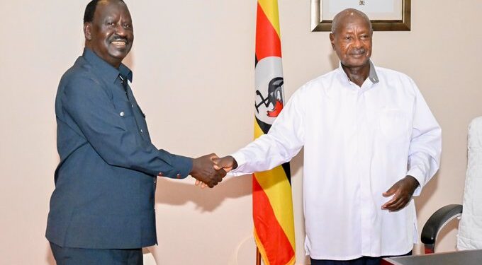 Museveni, Raila Odinga Hold Talks on South Sudan Peace Process