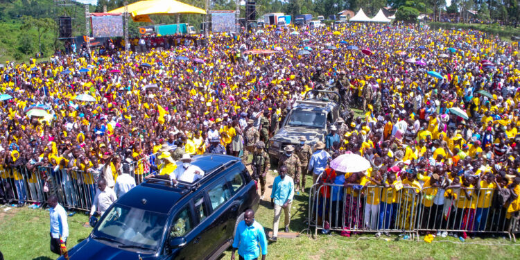Museveni Promotes Household Income in Kitagwenda, Reaffirms Free Education Commitment