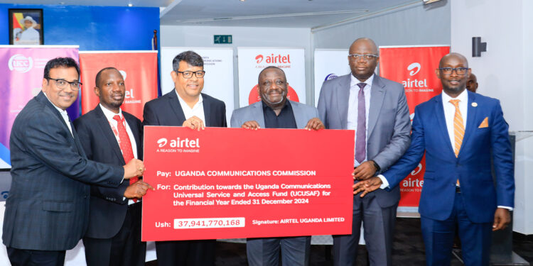 Airtel Hands UCC Shs37.9bn to Boost Universal Access