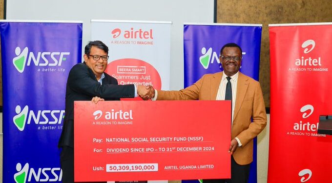 Airtel Pays Shs50.3Bn Dividend to NSSF, Capping Stellar Investment Return