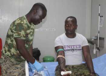 UPDF Soldiers in Somalia Mark World Blood Donor Day