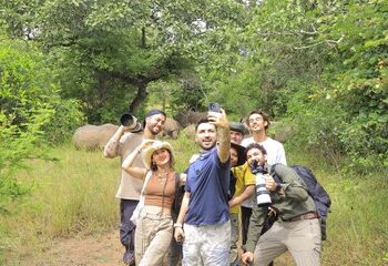 Turkish Influencers Capture Close-Up Moments with Rhinos at Ziwa Sanctuary