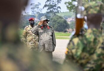 Museveni Passes Out 413 UPDF Officers, Calls for Vigilance Against Emerging Threats