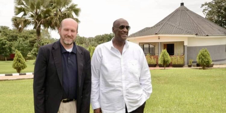 Salim Saleh, U.S. Ambassador Popp Hold Strategic Talks on Security, Peace & Development