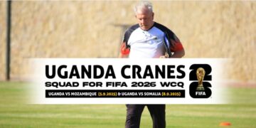 Onyango Back as Cranes Name Squad for 2026 World Cup Qualifiers