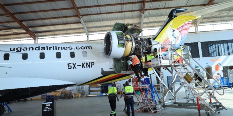Uganda Airlines Engineers Perform First-Ever In-House Engine Change