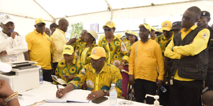 NRM Submits Over 2.2 Million Signatures to Endorse Museveni for 2026 Elections