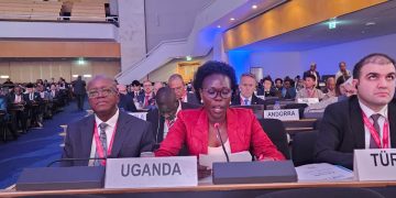 Hon. Evelyn Anite, Minister of State for Privatisation and Investment, delivered the country’s national statement during the high-level segment on behalf of the Ministry of Finance, Planning and Economic Development (MoFPED).
