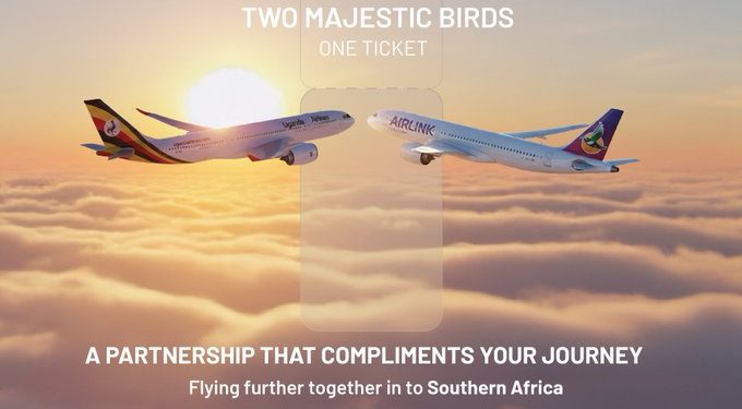 Uganda Airlines, Airlink Partner to Expand Travel Across Southern Africa