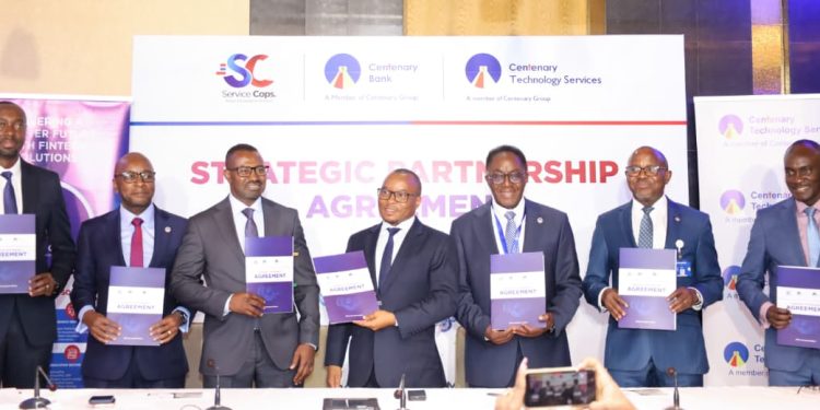 Service Cops, Centenary Bank Seal Deal to Fast-track Digital Transformation