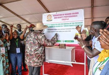 Museveni Pledges Shs85bn Revolving Fund for Salon Operators
