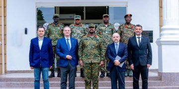 Gen Kainerugaba, UK High Commissioner Discuss Military Cooperation