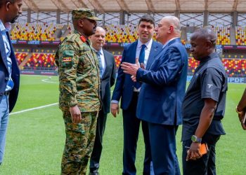 Gen Muhoozi Kainerugaba Inspects Newly Completed Hoima City Stadium