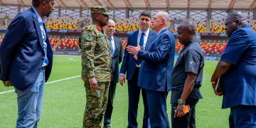 Gen Muhoozi Kainerugaba Inspects Newly Completed Hoima City Stadium