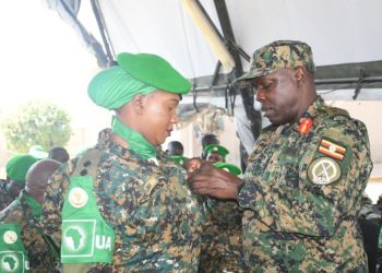 UPDF Battlegroup XLII Honoured with AU Medals in Somalia