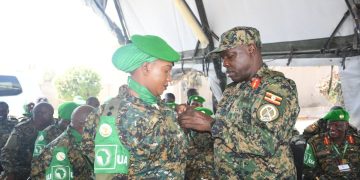UPDF Battlegroup XLII Honoured with AU Medals in Somalia