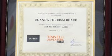 Uganda Scoops “Best in Show-Africa” Award at 2026 Travel & Adventure Show in New York