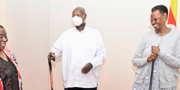 President Museveni Hosts Former Tanzanian First Lady Anna Mkapa