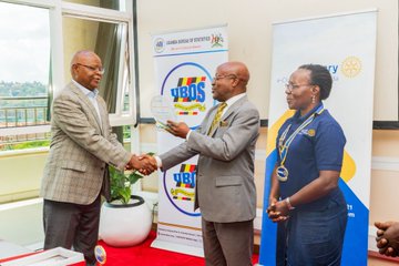 Rotary Honours Dr. Chris Mukiza for Advancing Quality Statistical Work
