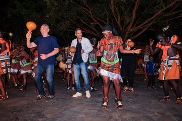 A Night of Rhythm: Members of the Egyptian delegation join performers at the Ndere Cultural Centre in Kisasi, immersing themselves in Uganda’s vibrant traditional dances as part of their 10-day farm and heritage tour.