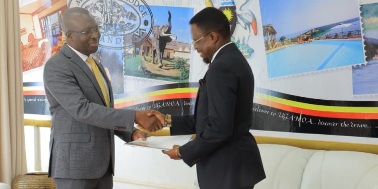 Uganda, Kenya Renew Ties as Ambassador Namwamba Presents Copies of Credentials