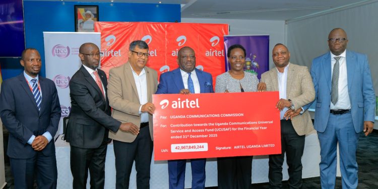Airtel Pays Shs42.9bn to UCC to Accelerate Rural Connectivity Across Uganda