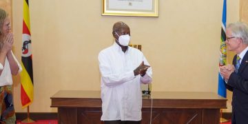 Museveni Bids Farewell to Outgoing Germany Ambassador to Uganda