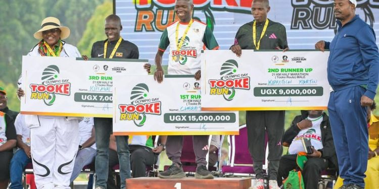 Abel Chebet Triumphs as Thousands Join Olympic Day TOOKE Run in Bushenyi