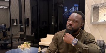 Mungu Feni Flexes With $1.5M Custom Bugatti-Engine Blue Sapphire Watch