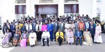 Museveni Bids Farewell to Tanzanian Envoy, Pledges to Fast-Track Infrastructure