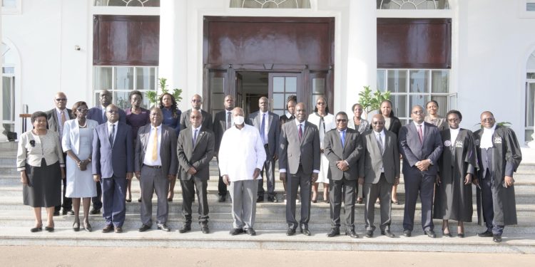 Museveni Calls for Intensified Fight Against Corruption as Deputy Chief Justice Takes Oath