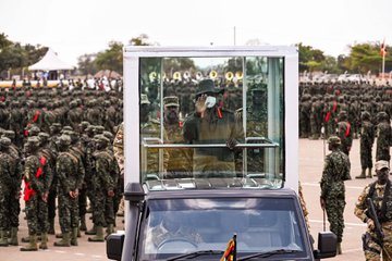 Museveni Urges New UPDF, CAR Recruits to Uphold Discipline, Patriotism and Professionalism