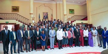 Museveni Hosts Pearl to Cape Expedition Team, Urges Swift Local Bus & Battery Production