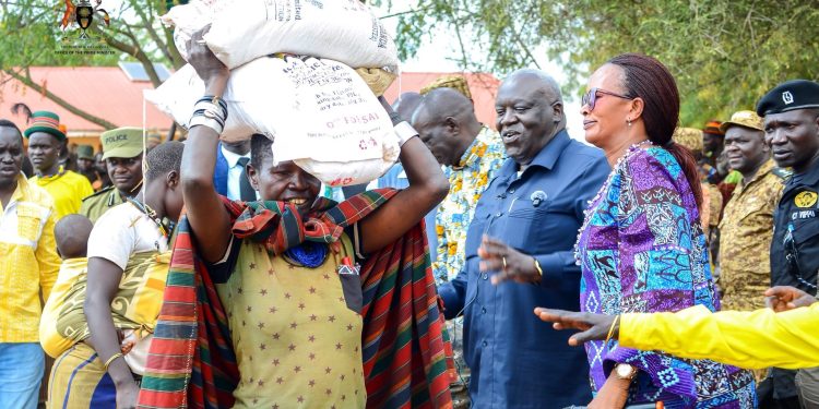 Gov’t Delivers Over 1,400 Tonnes of Food Relief to Karamoja in First Week