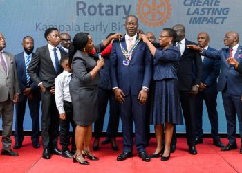 Rotary Club of Kampala Early Bird installs I&M Bank’s Executive Director Sam Ntulume as Seventh President