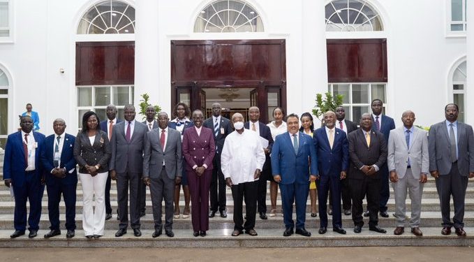 Museveni, South Sudan Delegation Discuss Measures to Boost Bilateral Trade